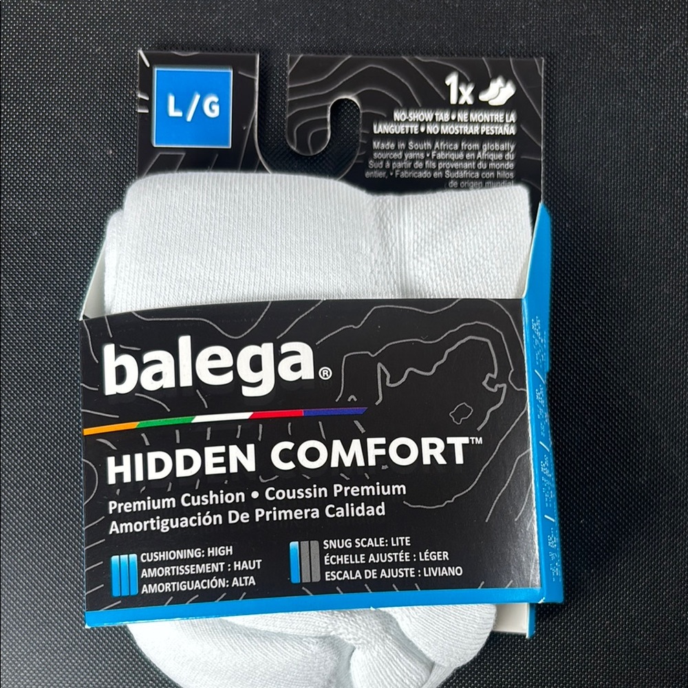 Balega White Hidden Comfort Socks size L